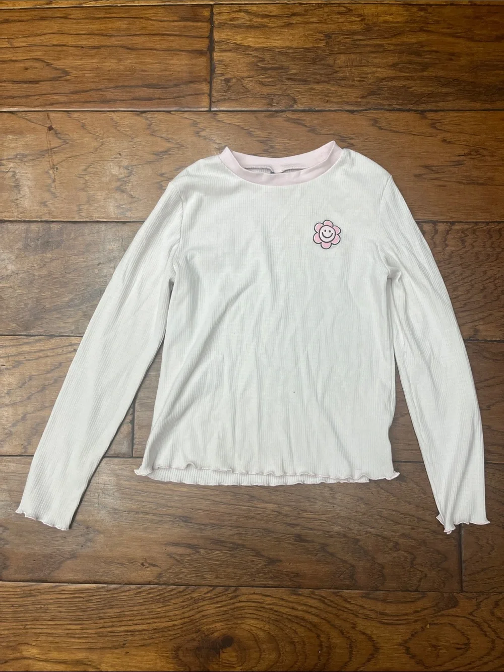 Old navy printed long sleeve fitted ringer top
